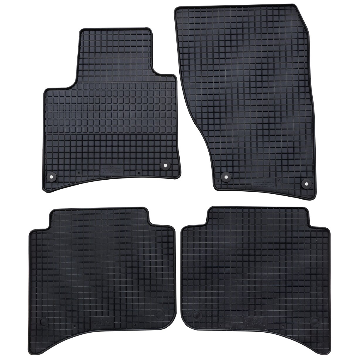 Set 4 Covorase cauciuc Petex, pentru VW Touareg de la 4/2010