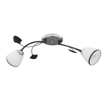 Lustra plafon E27, 2 x 60w Oasis, abajur alb Lustra plafon E27, 2 x 60w Oasis, abajur alb