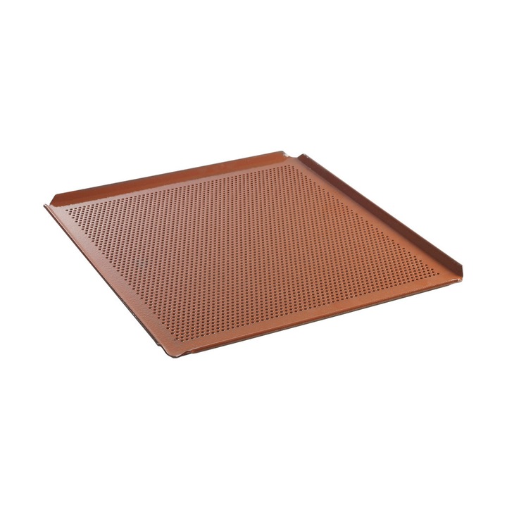 Tava perforata Hendi GN 2/3 - cu 4 margini, non-stick, aluminiu