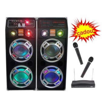 Boxe Cu Statie Active Profesionale , Bluetooth / USB / SD Card + Set 2 Microfoane Wireless K&K Cadou Boxe Cu Statie Active Profesionale , Bluetooth / USB / SD Card + Set 2 Microfoane Wireless K&K Cadou