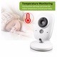 Система за видео и аудио наблюдение за безопасността на бебето Baby Safety 63, Безжична, Нощно виждане, Възможност за разговор с бебето, Температурен сензор, Много голям 3.2 инчов екран, Talk Back, Приспивни песни + Детска залъгалка Подарък