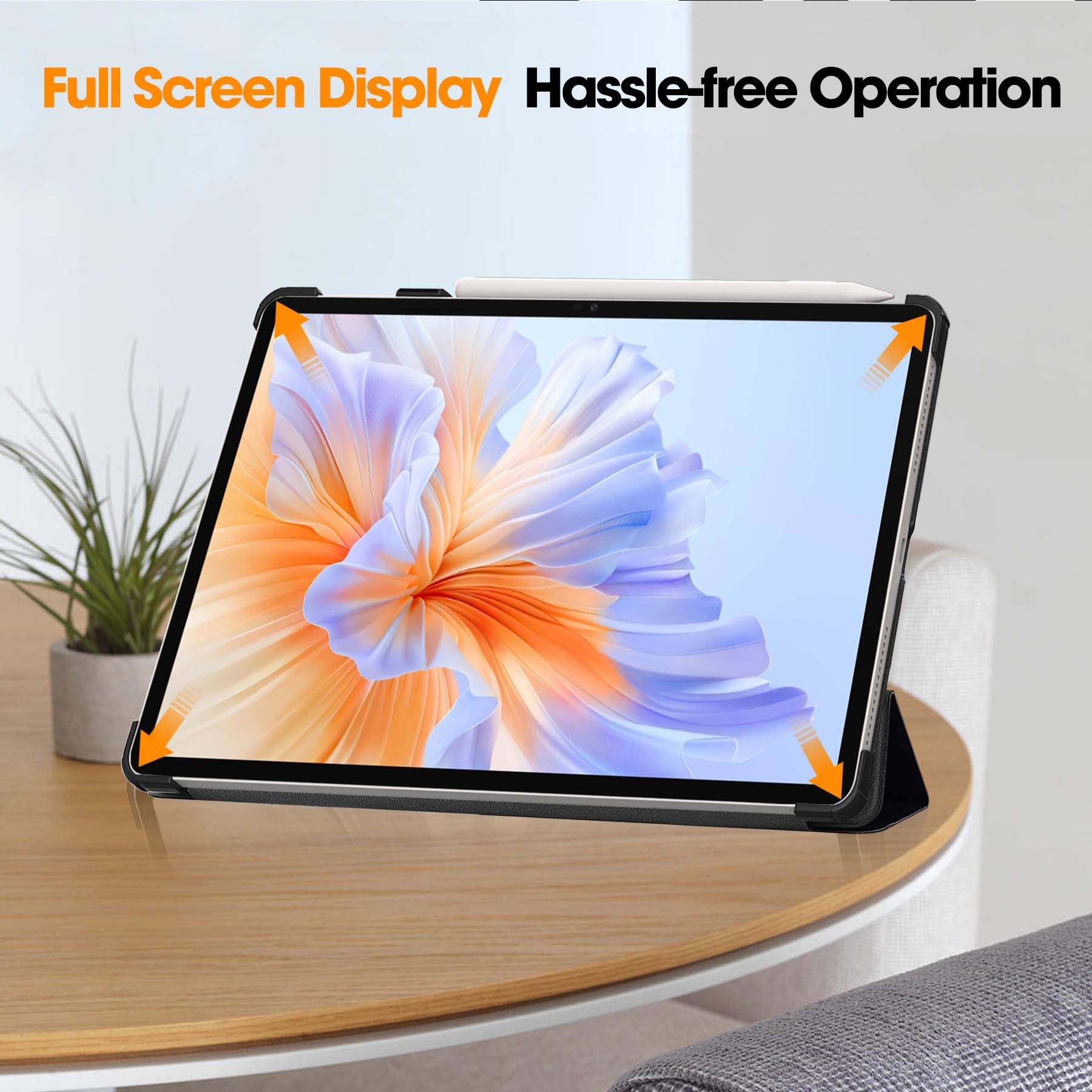 Husa tabletă Omelivon pentru Honor Pad V9 11.5", funcție sleep/wake, protecție rezistentă, negru