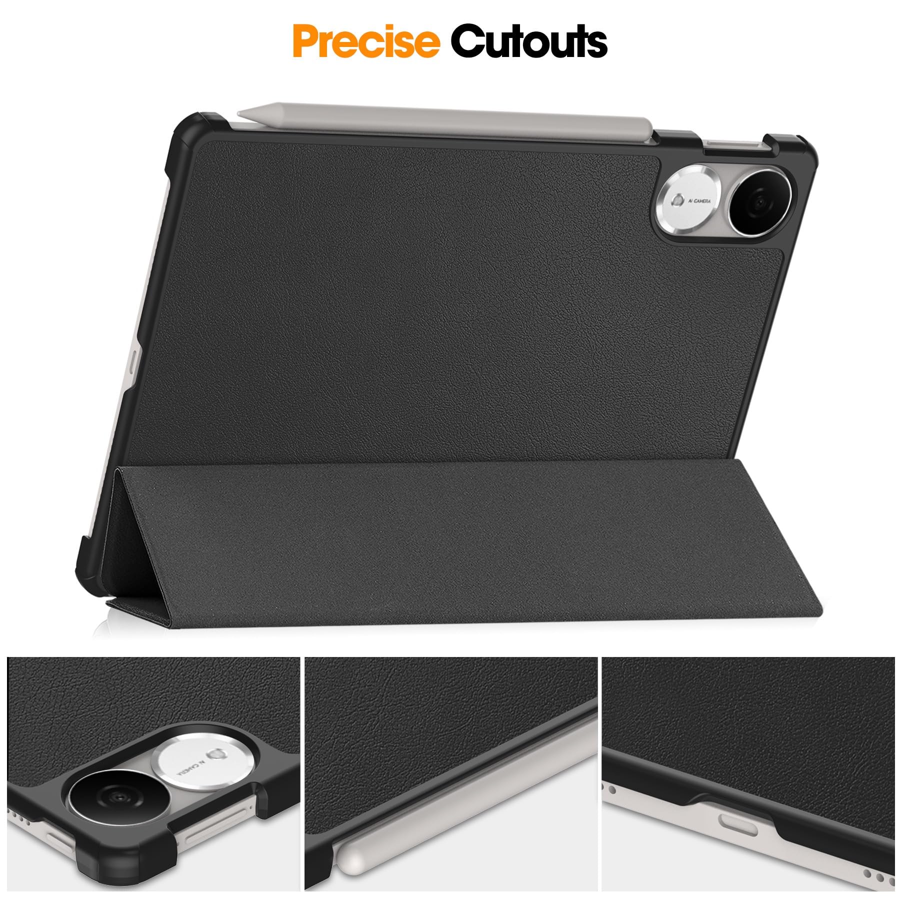 Husa tabletă Omelivon pentru Honor Pad V9 11.5", funcție sleep/wake, protecție rezistentă, negru