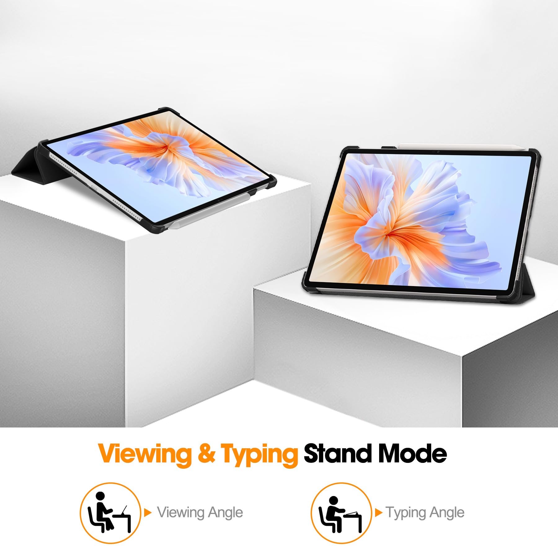 Husa tabletă Omelivon pentru Honor Pad V9 11.5", funcție sleep/wake, protecție rezistentă, negru