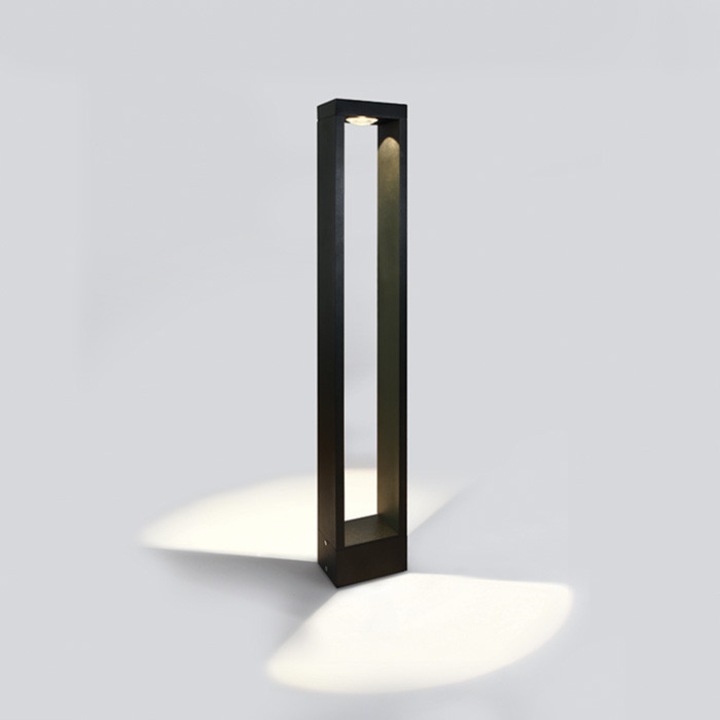 Градинска LED лампа 3000K, ONE LIGHT, 10W, черна, 120x80x800mm, IP65, комплект със захранващ блок