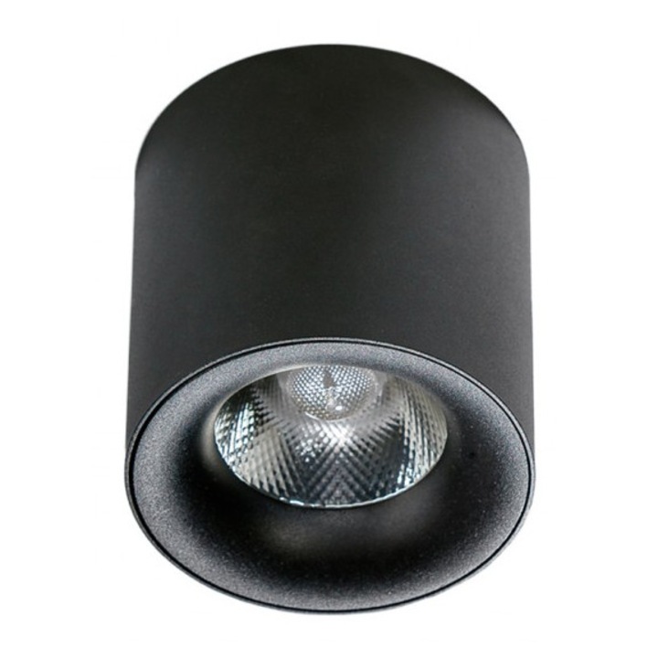 AZZARDO MANE 30W technikai spotlámpa, beépített LED, 3000K, fekete, 11x11,5cm