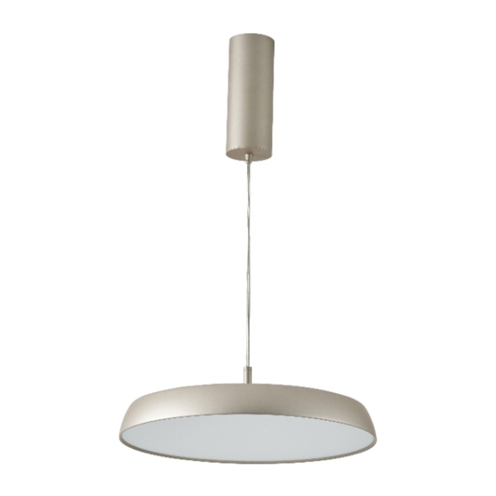 Pendul AZZARDO CLARA, LED integrat, 12W, 3000K, 200x15cm, maro