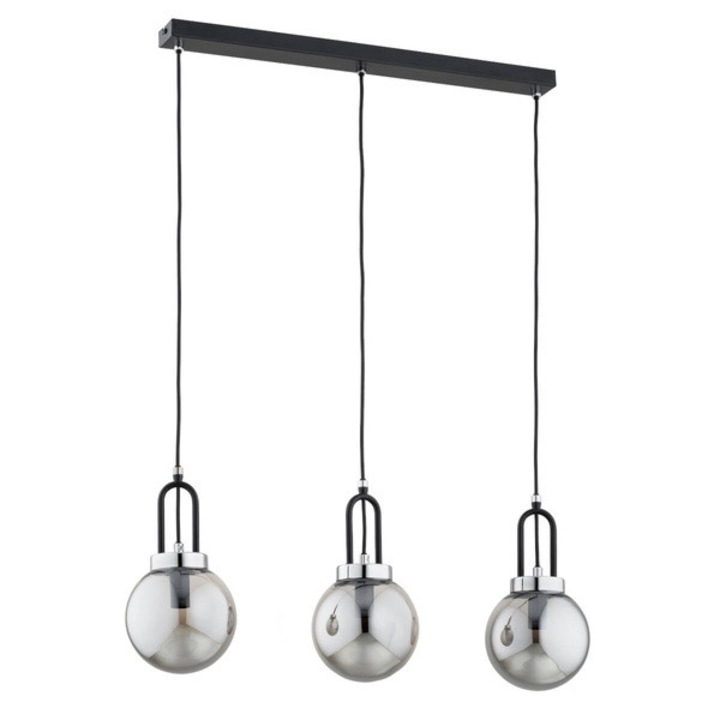 Pendul, Alfa, negru-crom, 650x150x900mm, metal