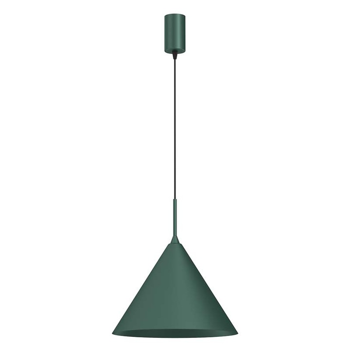 Lampa suspendata MILAGRO CAPITAL GREEN 1xGX53, verde, 320x320mm, inaltime reglabila 300-1000mm