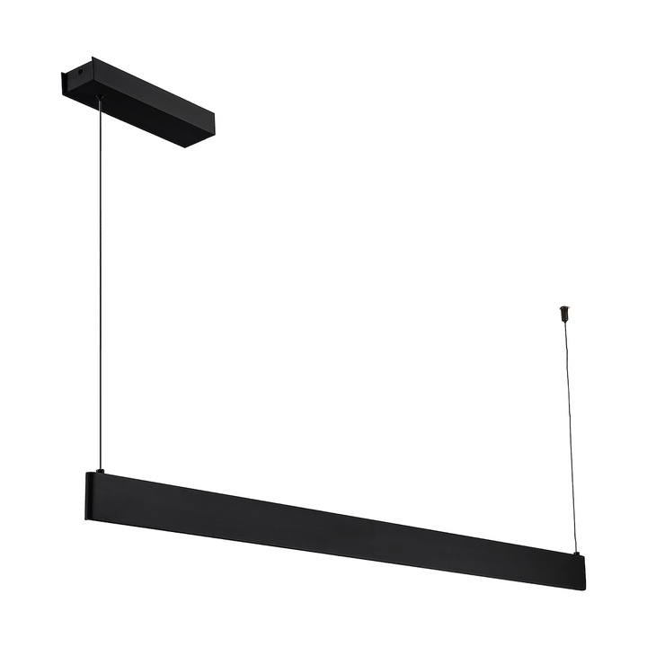 Lampa suspendata, MILAGRO, 36W LED, 3000K-4000K-5700K, neagra