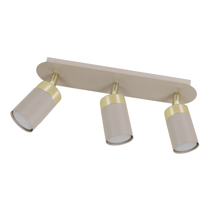 Lampa de tavan MILAGRO JOKER CASHMERE/GOLD 3xGU10, 340x170mm, culoare casmir