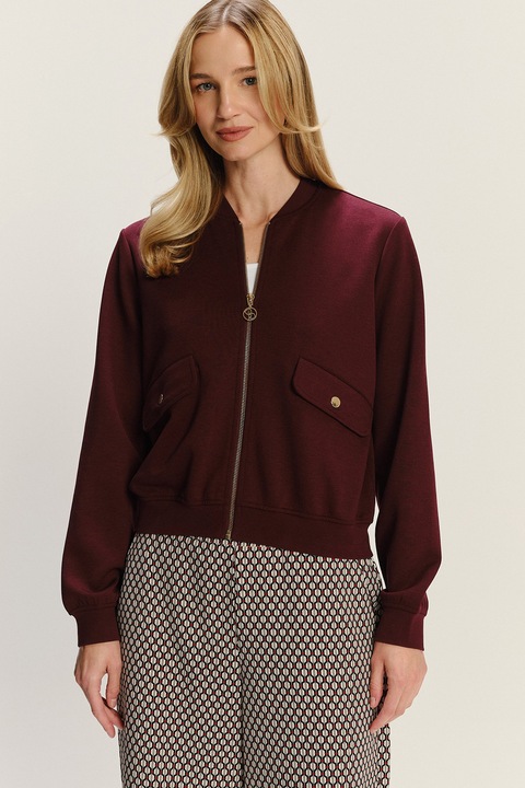 GreenPoint, Jacheta uni cu fermoar, Visiniu, XS