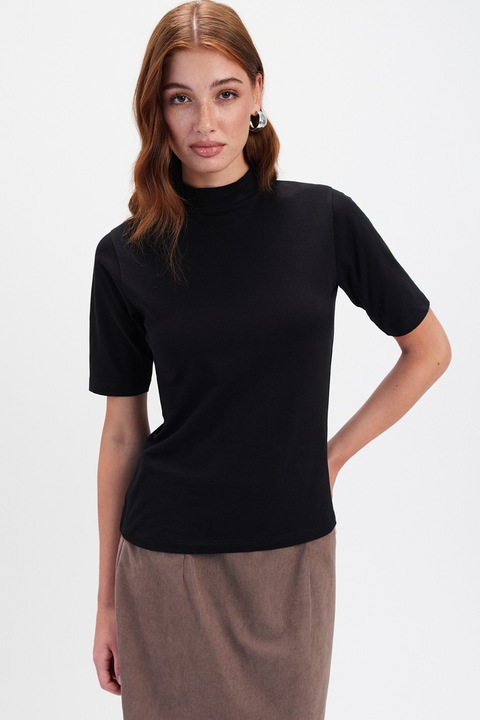 Top Secret, Tricou uni slim fit, Negru, 34