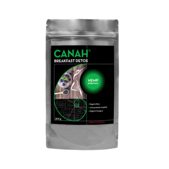 Fibre vegetale din canepa - Breakfast Detox 300 g, Canah