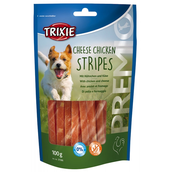 Trixie PREMIO Cheese jutifalat csirkés Stripes, 100 g 31586