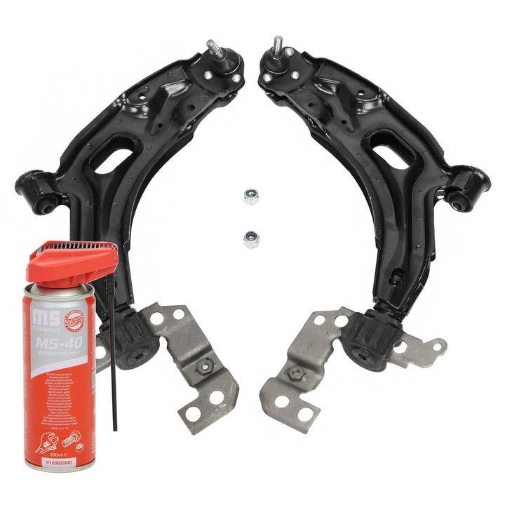 Felfüggesztő kar készlet, Master-Sport, keresztlengőkar, 1x többcélú olaj, fekete, 7.1kg