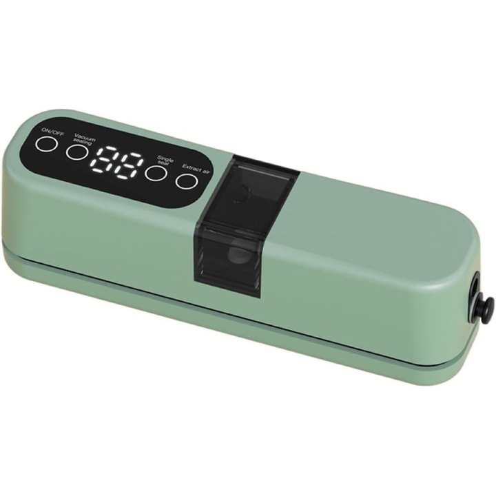 Aparat de vidat 3 in 1, portabil, cu 6 pungi pentru gustari, functie de sigilare termica, reincarcabil