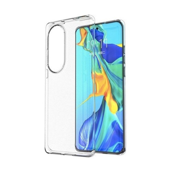 Husa de Protectie, Flippy, Compatibila cu Huawei P50 Pro, TPU, Transparent