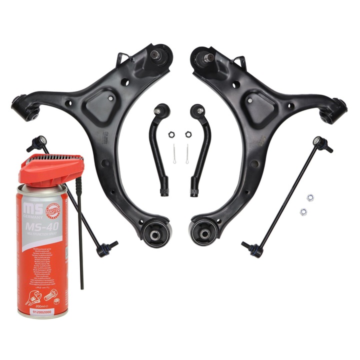 Függesztőkar készlet, első, Master-Sport, 5 darabos, kompatibilis Hyundai Santa Fe II, 12.51 kg