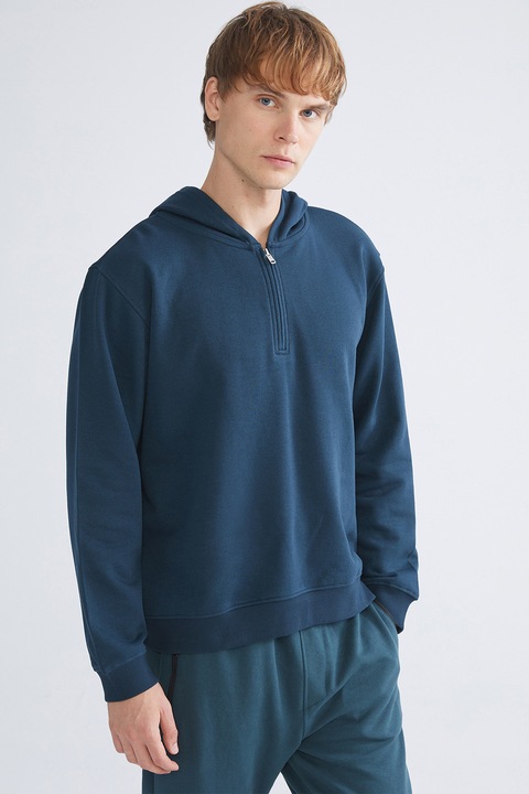 LC WAIKIKI, Hanorac cu fenta cu fermoar, Albastru petrol