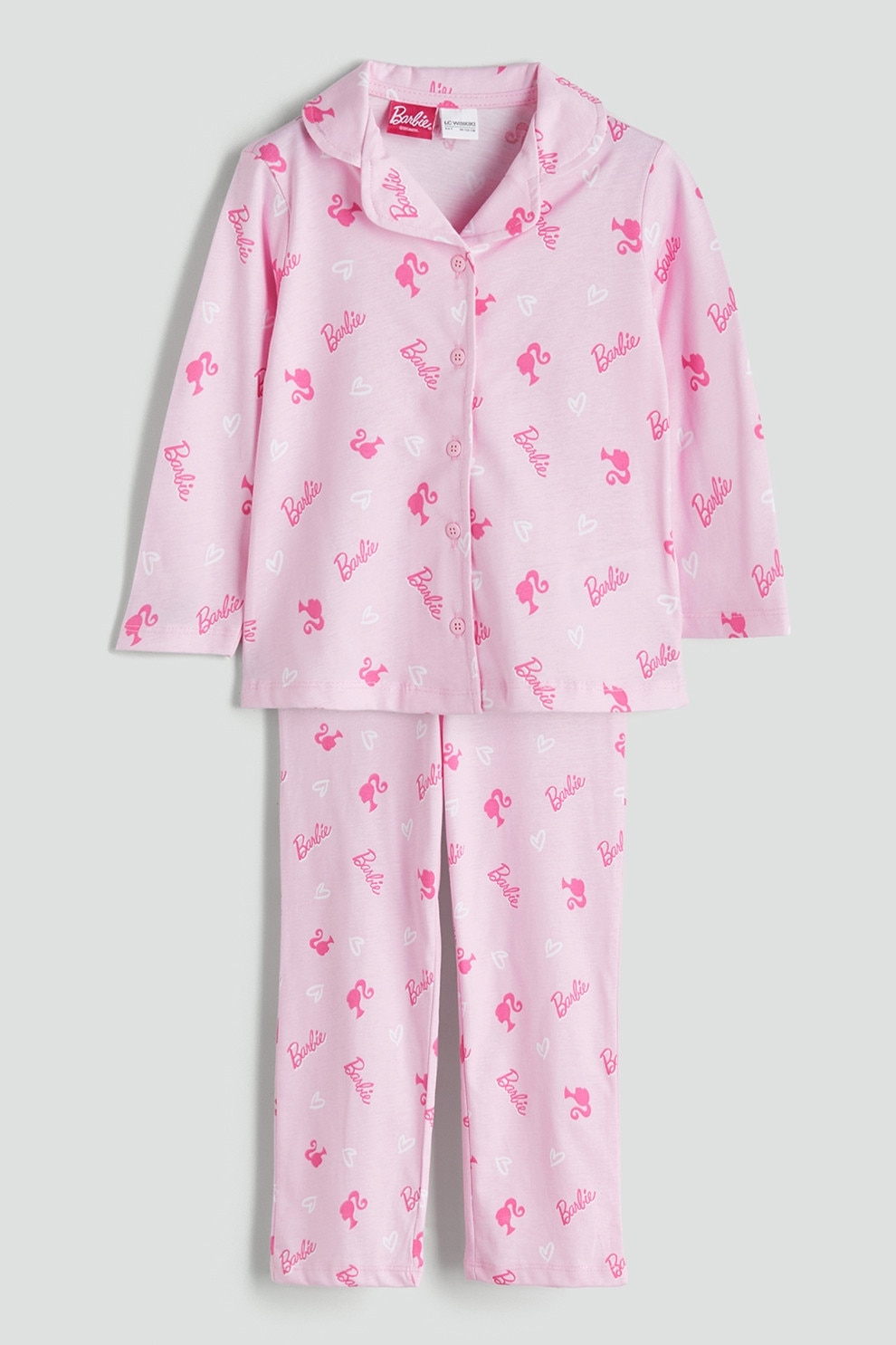 LC WAIKIKI, Pijama din bumbac cu imprimeu Barbie