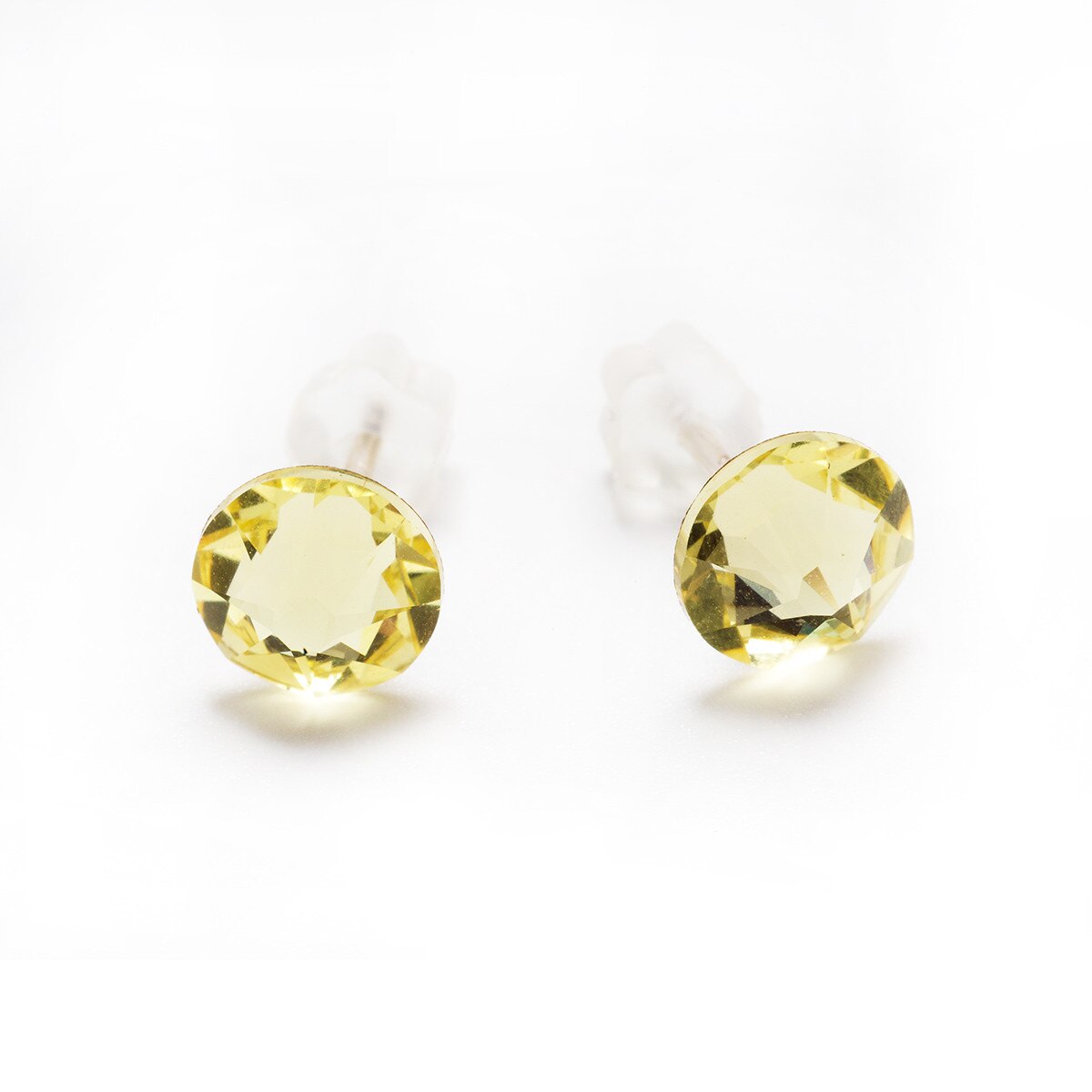 Cercei Argint DaviCrystals cu cristale cu un cristal cu tija jonquil