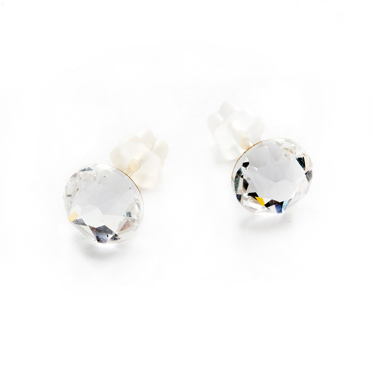 Cercei Argint DaviCrystals cu cristale cu un cristal cu tija crystal