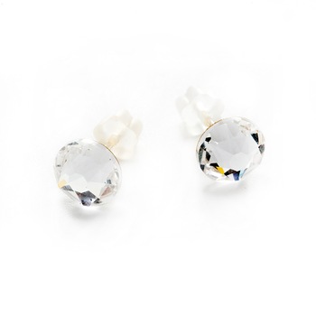 Cercei Argint DaviCrystals cu cristale cu un cristal cu tija crystal Cercei Argint DaviCrystals cu cristale cu un cristal cu tija crystal