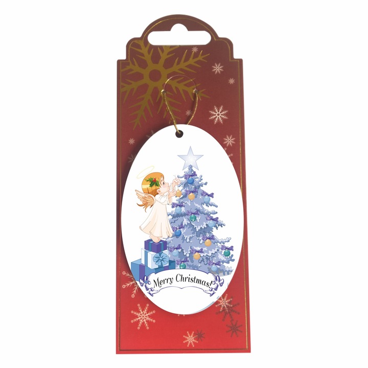 Ornament de pom Merry Christmas ingeras