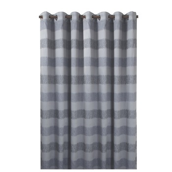 Draperie 140x245 cm, gri, ready made, cu inele tip capsa, model F 5673/03, 1 bucata Draperie 140x245 cm, gri, ready made, cu inele tip capsa, model F 5673/03, 1 bucata