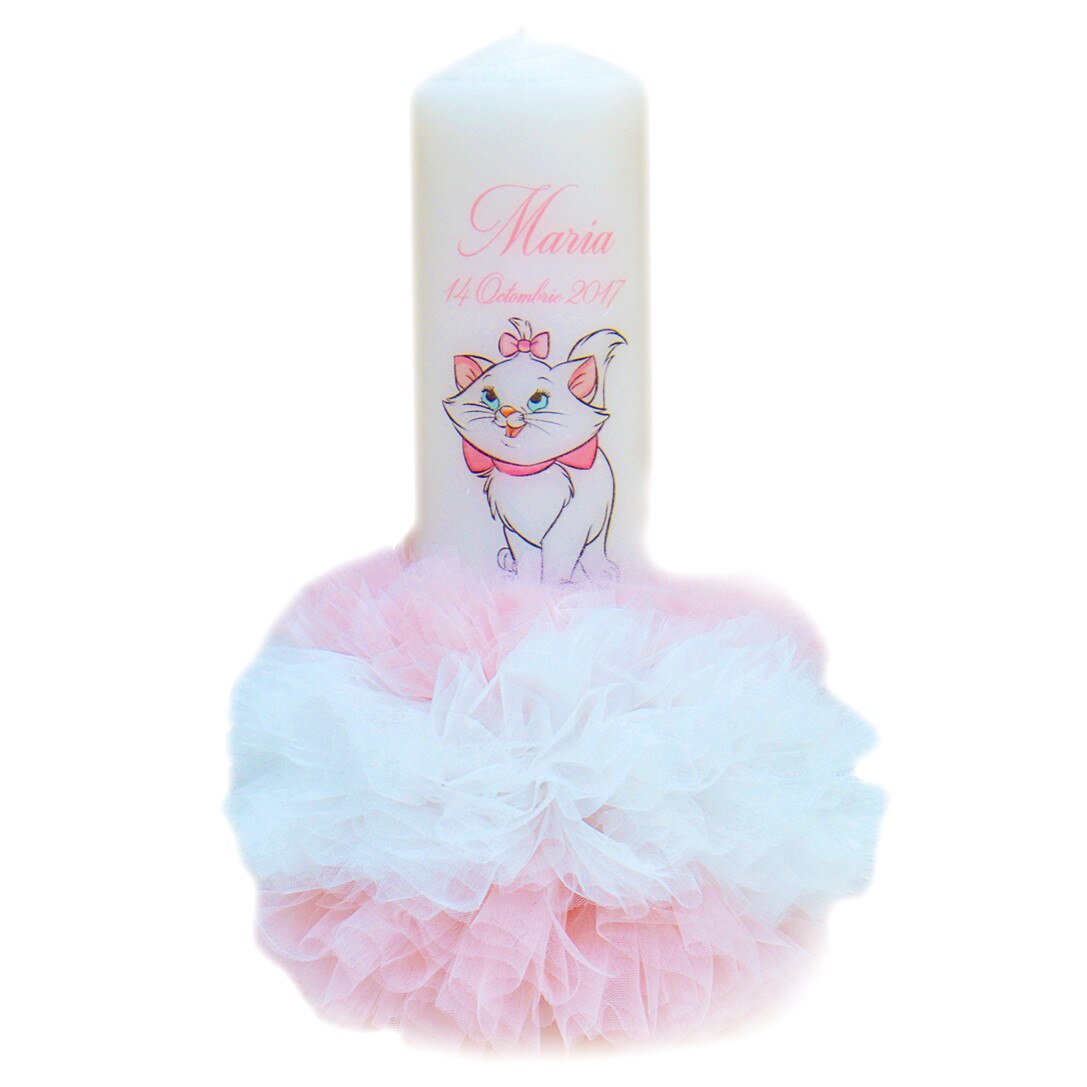 Lumanare de botez personalizata Aristocats