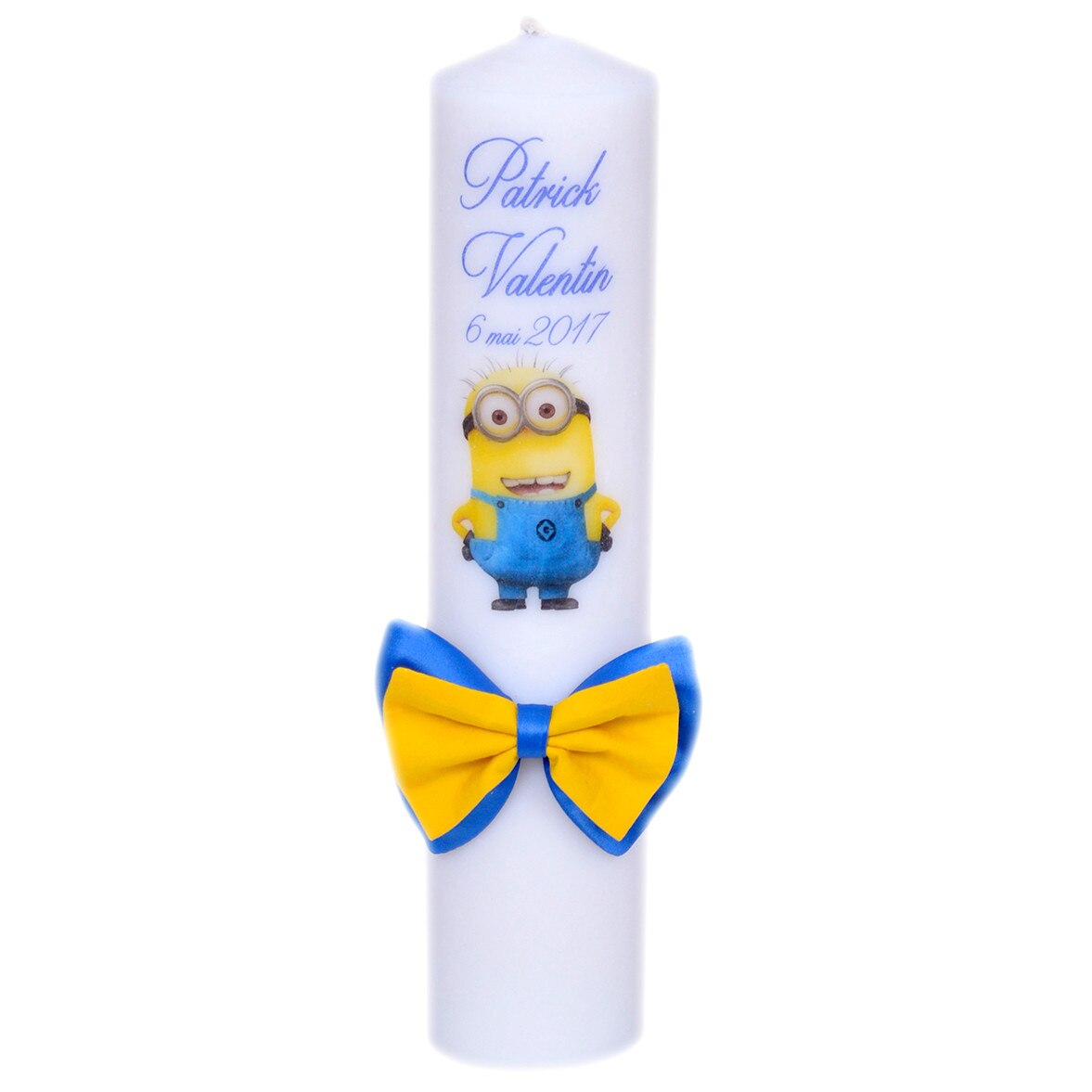 Lumanare de botez personalizata Minion