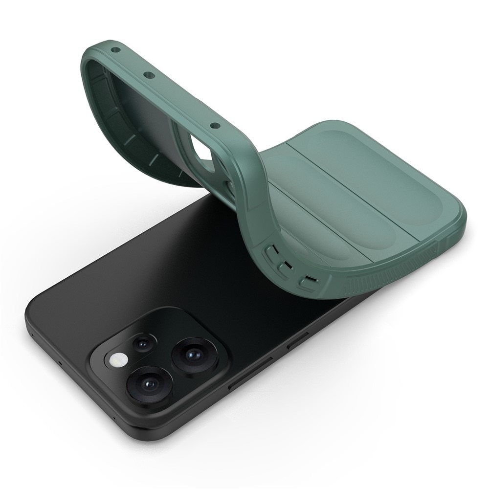 Husa pentru Oppo Reno 14 F / Reno 14 FS 5G DaDen® Magic Shield, Antisoc, Interior microfibra, TPU, Verde