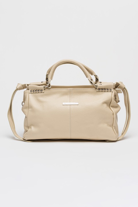 Antonia Moretti, Ръчна чанта за метални нитове, Светло бежово