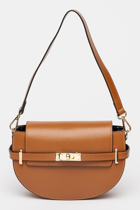 Antonia Moretti, Кожена чанта през рамо, Канелено кафяво