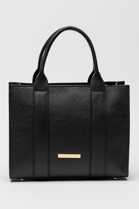 Antonia Moretti, Bőr kézitáska levehető pánttal, Fekete