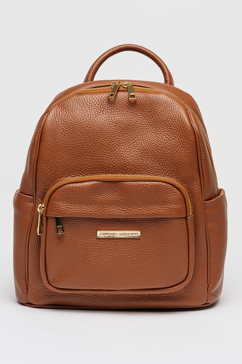 Antonia Moretti, Rucsac cu fermoar si bretele ajustabile, Maro scortisoara