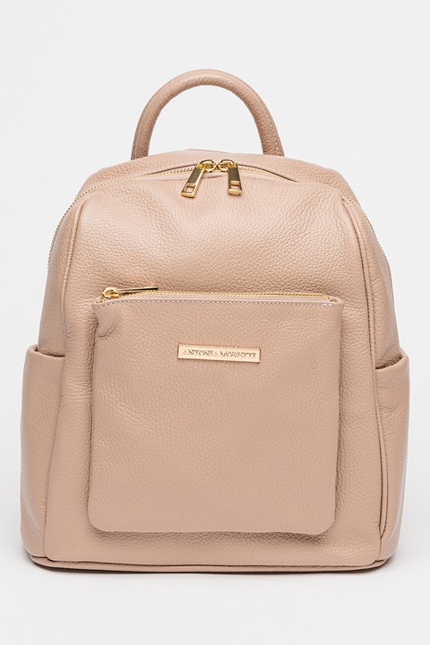 Antonia Moretti, Rucsac cu logo metalic, Roz prafuit