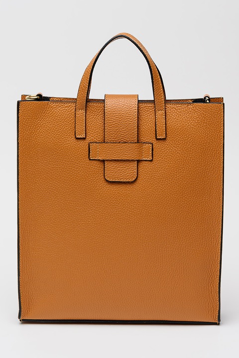 Chiara Canotti, Geanta tote de piele cu bareta detasabila, Maro scortisoara