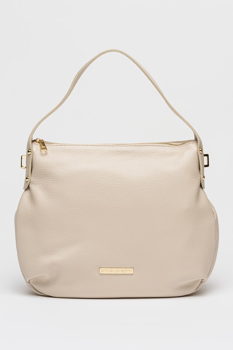 Chiara Canotti, Geanta de piele cu bareta suplimentara, Bej deschis