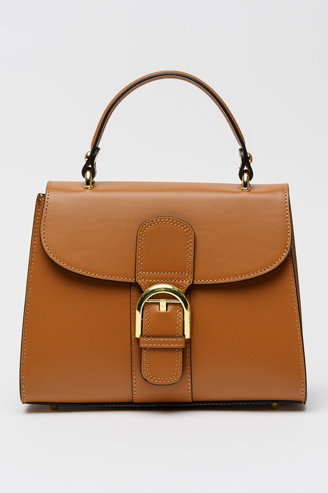 Chiara Canotti, Bőr válltáska levehető pánttal, Fahéjbarna