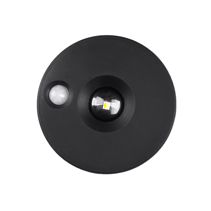 Veioza cu senzor de miscare, lumina LED, instalare magnetica wireless, reglabila pe trei culori, pentru dulap sau noptiera