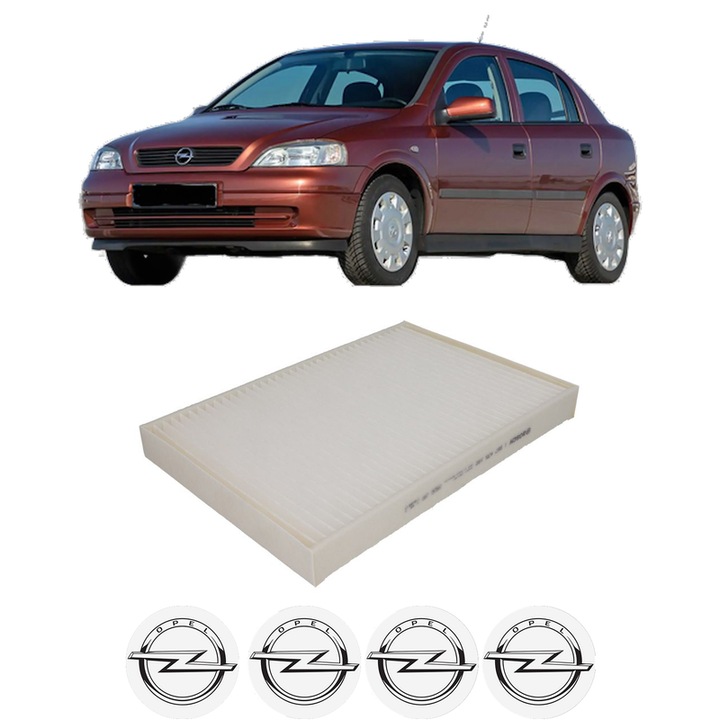 Filtru habitaclu polen OPEL ASTRA G CLASSIC (T98) 1.7 CDTI (F08, F48) din 2004-2009 KW 59 CP 80 CMC 1686, Auto, Bosch, 4x Stickere auto cu OPEL