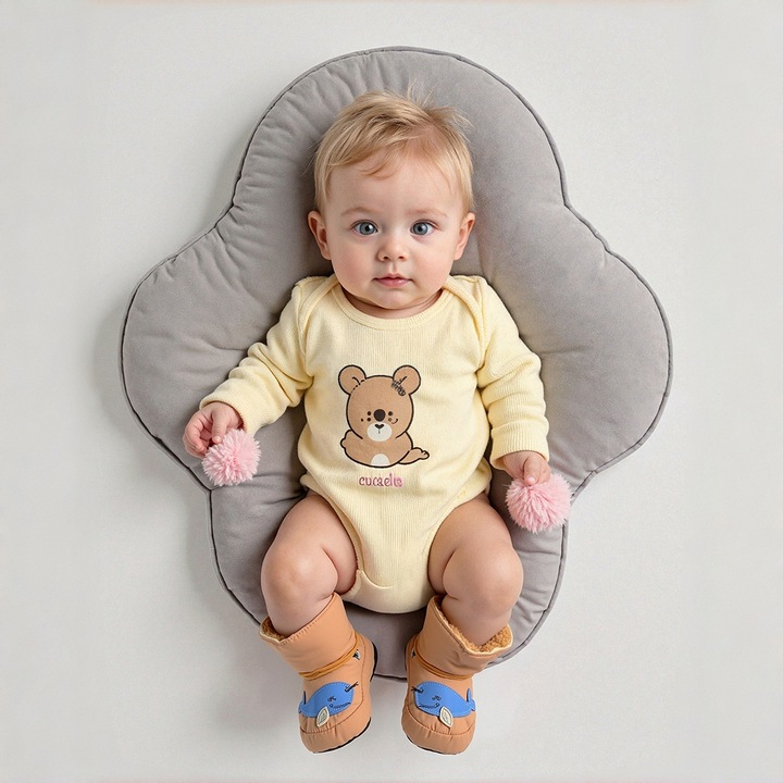 Botosei pufosi de interior 31152-22bej 121410, Bej, 12 EU