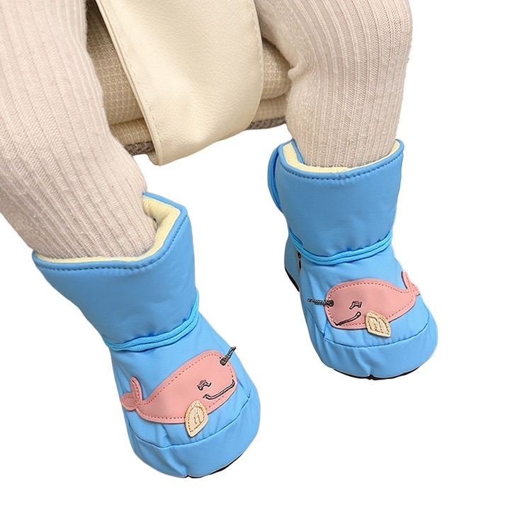 Botosei pufosi de interior 31152-22albastru 121412, Albastru, 12 EU