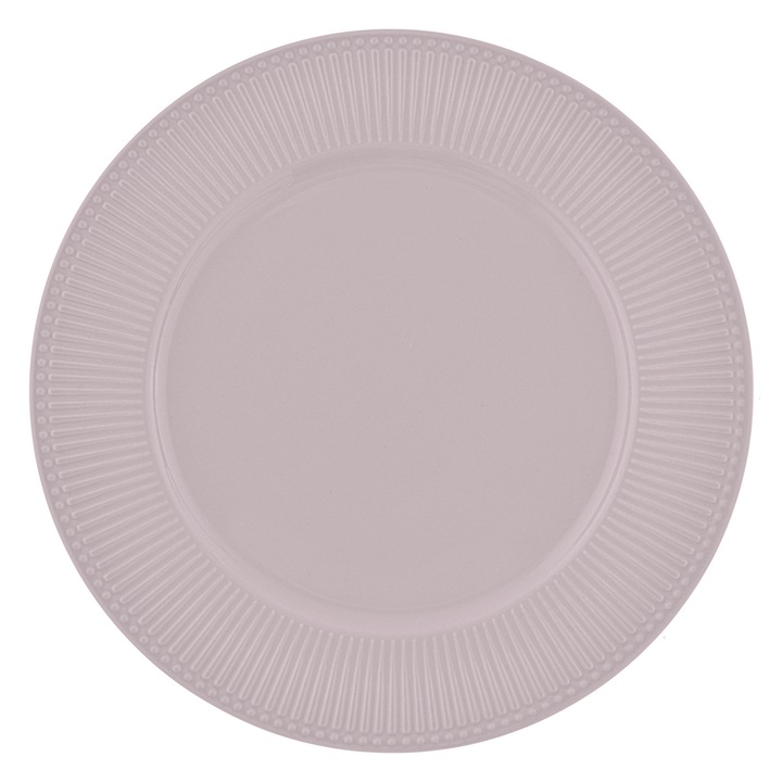 Farfurie plata AMBITION Curly, 27cm, portelan, model canelat