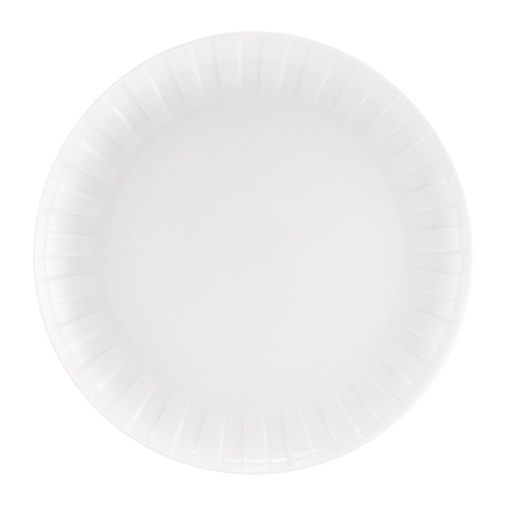 Farfurie plata Ambition Ligne, portelan, alb, 26cm, design modern