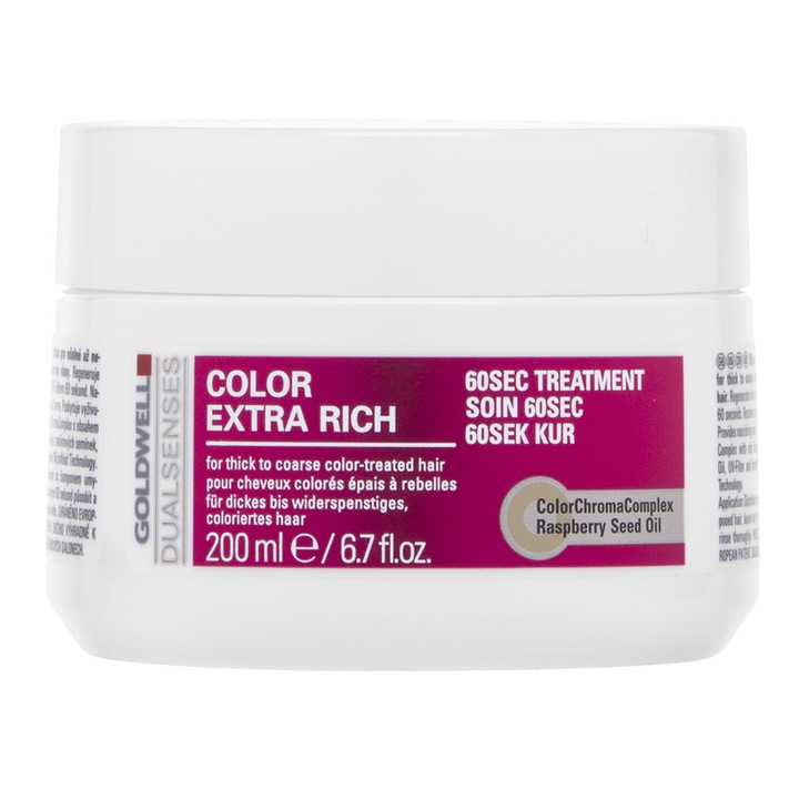 Goldwell Dualsenses Color Extra Rich 60sec Treatment masca pentru par vopsit 200 ml
