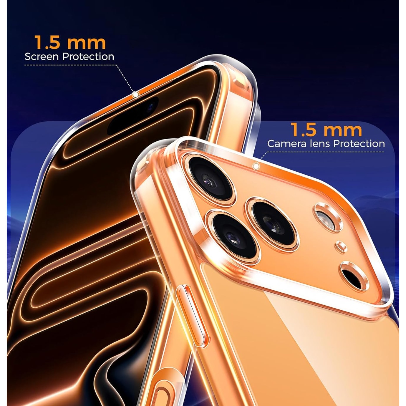 Husa Anti soc, transparenta compatibila cu IPhone 17 Pro Max