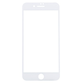 Folie sticla 3D pentru iPhone 7 PLUS, Acoperire completa a ecranului, Margini curbate. Alb Folie sticla 3D pentru iPhone 7 PLUS, Acoperire completa a ecranului, Margini curbate. Alb